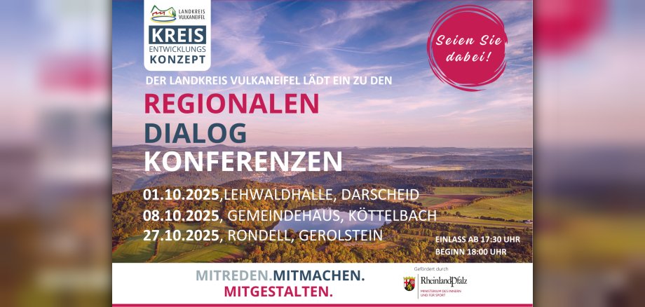 Plakat Einladung Regionale Dialogkonferenzen