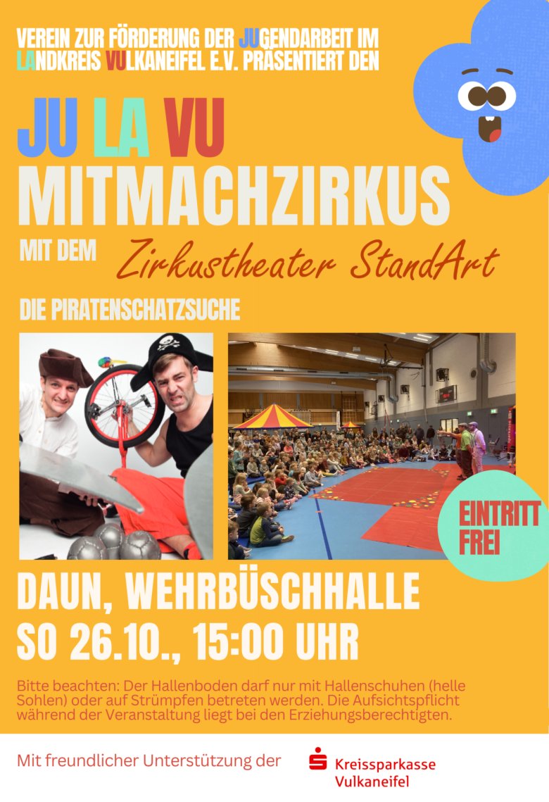 Plakat JULAVU Mitmachzirkus Plakat JULAVU Mitmachzirkus