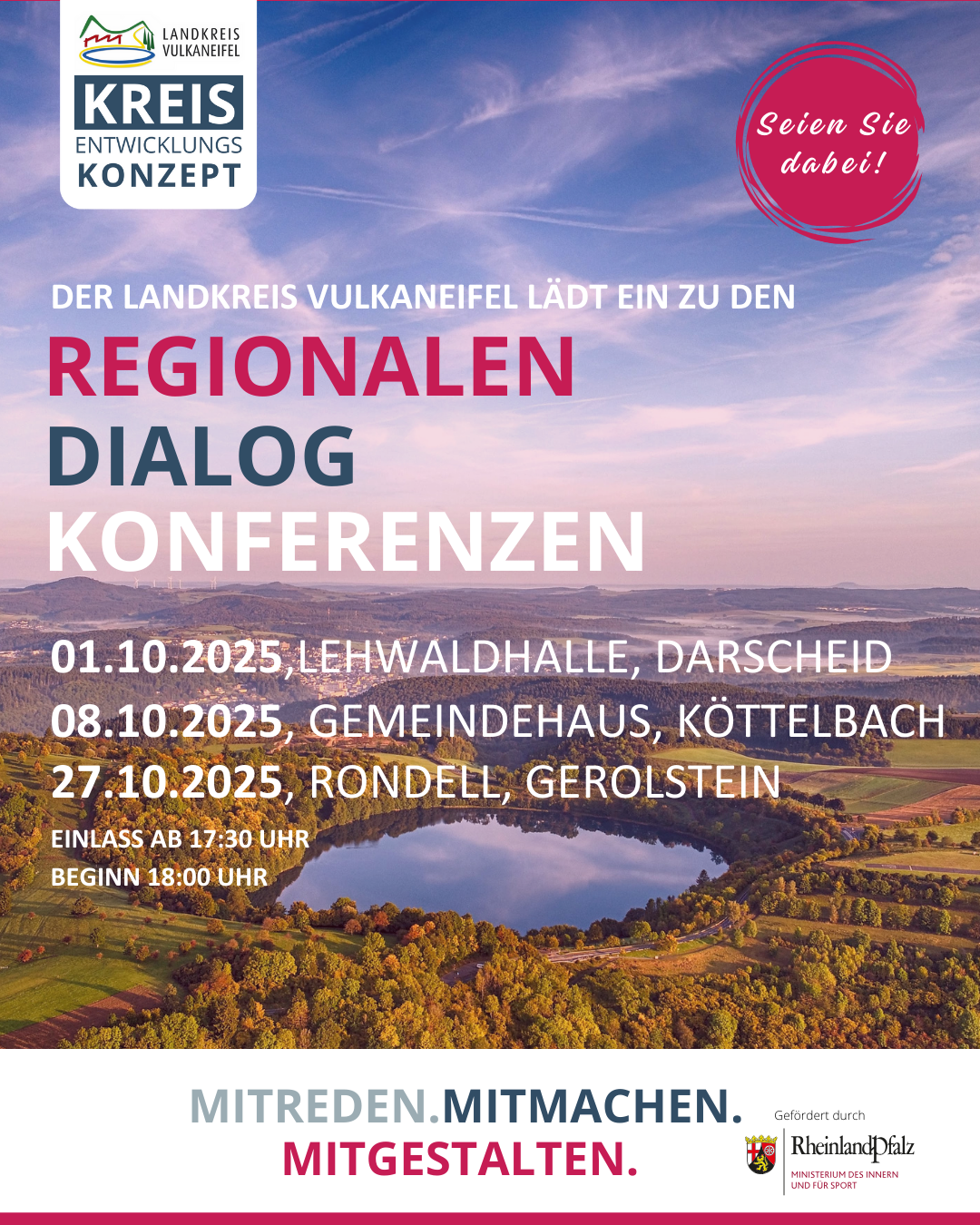 Einladung Regionale Dialogkonferenzen