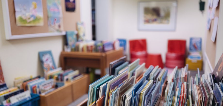 Bücher in der Kreisbibliothek