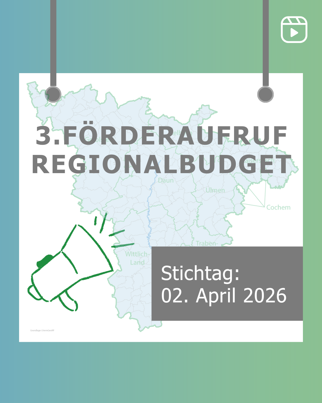 3. Förderaufruf Regionalbudget