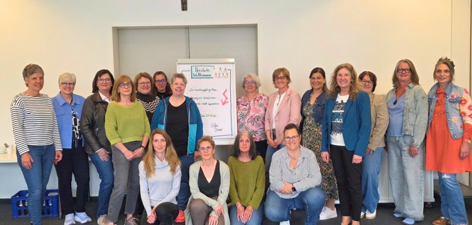 Die Teilnehmerinnen des Workshops "Souverän statt sprachlos"