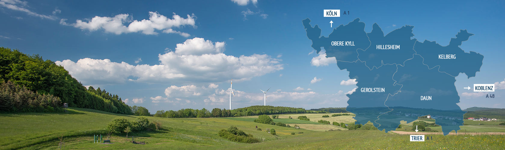 Geographische Lage - Vulkaneifel